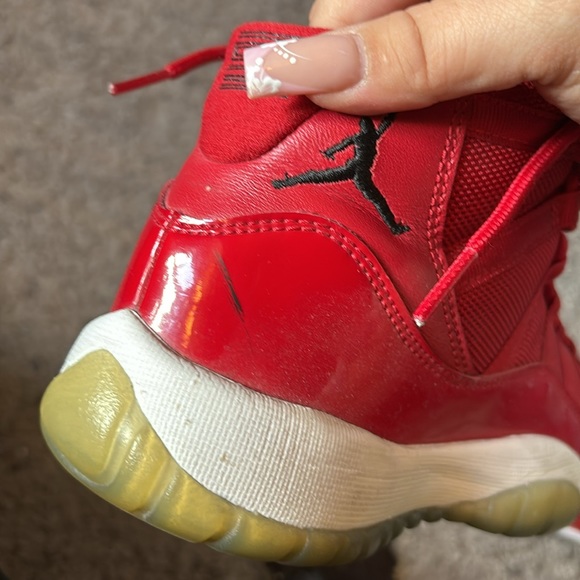 Red air Jordan 11s - Picture 8 of 13